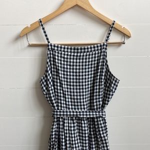 Old Navy Black and White Gingham Tiered Sundress Sz S 52” from shoulder to hem